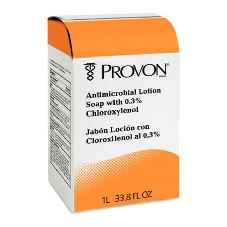 United Stationers Supply Provon Antimicrobial Lotion Soap W/ Chloroxylenol Floral Balsam, 1000mL Pouch 8/Case - GOJ211808 GOJ211808
